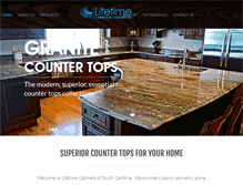Tablet Screenshot of lifetimecabinetssc.com